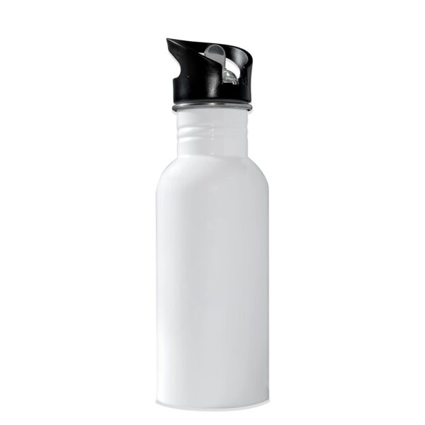 600ml Stainless Steel Water Bottle with Straw Top Thumbnail
