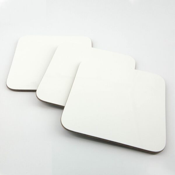 90mm x 90mm Square wooden coaster  Thumbnail