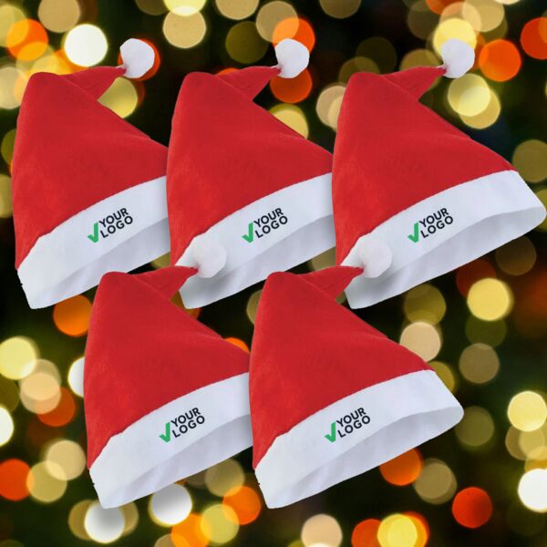 5 Personalised Santa Christmas Hats Thumbnail