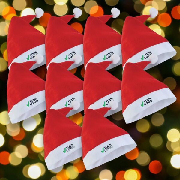 10 Personalised Santa Christmas Hats Thumbnail