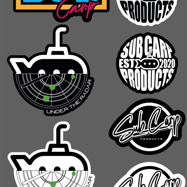 Sub Carp Sticker Sheet A4 Thumbnail